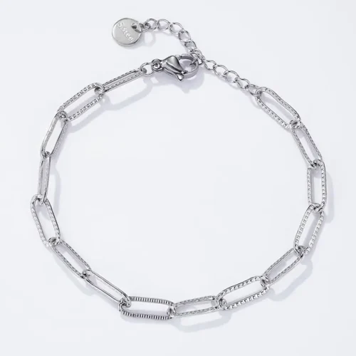 BYREN  |  ÉLINE L'ATELIER - Armbånd i rustfrit stål til charms - Sølv
